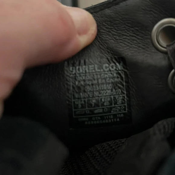 NWOT SOREL Leather Joanie Mesh Wedge Booties, Size 9 - Picture 9 of 11